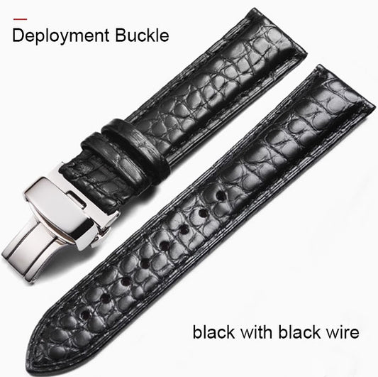 Yo Strap - Crocodile Leather Compatible with Multiple Watch Brands/Citizen/Longines/Tissot/Mido
