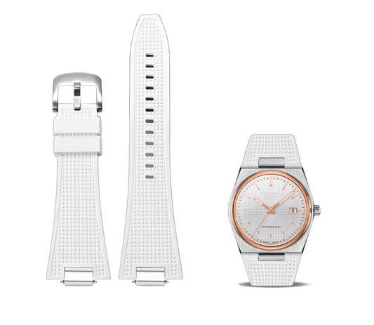 Yo Strap - White Fluororubber Strap Fit Tissot PRX