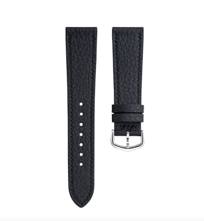 Black Rubberised Leather Strap for Cartier Tank