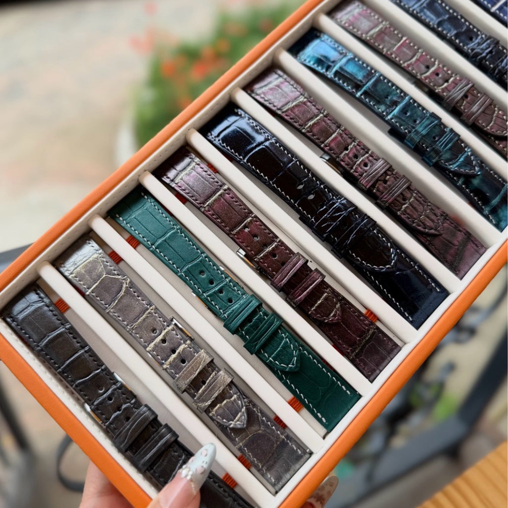 Custom Genuine Crocodile Leather Watch Strap — Handmade to Fit Your Watch
