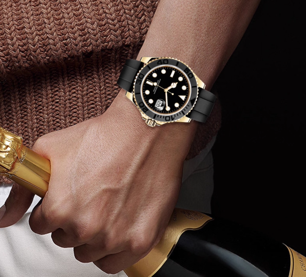 Yo strap Fluororubber Watch Strap - Fits Rolex Submarine